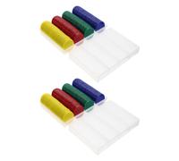 LALADEFIEE 320Pcs Blank Plastic Poker Chips Smooth Surface Cards Game Tokens for Board Games and Rewards Practical Sturdy Counters for Math Counting and Bingo Play