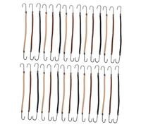 LALADEFIEE 36pcs Elastic Hair Bungee Cords Hooks for Ponytails and Braids for Weddings and Everyday Use Portable Styling Tools for Curly Hair