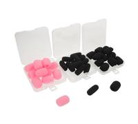 LALADEFIEE 36Pcs High-density Foam Mic Covers for Headset and Lapel Microphones Windproof Sponge Shields for Noise Reduction and Clear Audio in Outdoor and Studio Use