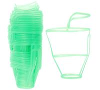 LALADEFIEE 36Pcs Professional Infusion Bottle Nets for Saline Bottles Plastic Suspension Covers for Secure Storage and Anti-Fall Protection in Clinics and Hospitals