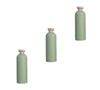 LALADEFIEE 3Pcs 400Ml Refillable Travel Bottles with Flip Cap, Multipurpose PE Sub Bottles for Shampoo, Lotion and Shower Gel, Leakproof Storage Containers for Home and Holiday Use