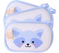 LALADEFIEE 3Pcs Bath Sponges Soft Cartoon Animal Shower Brush Back Scrubber Set, Extra Bath Sponge for Bathing and Body Wash, Gentle Shower Body Scrubber Towel