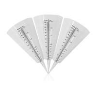 LALADEFIEE 3pcs Cone Shaped Rain Measuring Cups with Scale, Plastic Rain Gauges for Outdoor Use, Easy to Install and Remove, Large-scale Measuring for Accurate Meteorological Statistics