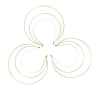 LALADEFIEE 3pcs Crown Headband Iron Three-layer Ring Hair Accessories for Women Bridal Weddings DIY Crafts Costume Parties Prom Stage Plays