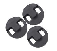 LALADEFIEE 3pcs Ebony Cello Mute Round Rubber Sound Dampener Noise-reduction Silencer for Apartment Practice Late-night Rehearsals Musical Instrument Pad