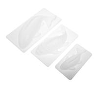 LALADEFIEE 3pcs Fish Shape Kitchen Baking Mold Rice Cake Mold White Pp Lightweight Uniform Baking