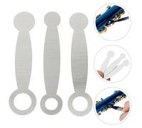 LALADEFIEE 3pcs Flute Repair Padding Tools Silver Flute Pad and Piccolo Maintenance Set Woodwind Instrument Repair for Musician Use