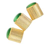 LALADEFIEE 3pcs Green Gemstone Cat Eye Metal Potentiometer Knobs for Electric Guitar and Bass Rotary Volume Control Caps for Audio Systems Reliable Sound for Studio and Stage Use