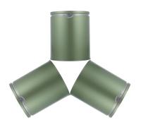 LALADEFIEE 3pcs Green Tinplate Tea Canisters with Airtight Lids Portable Small Storage Containers for Loose Tea and Condiments for Store Or Party Use