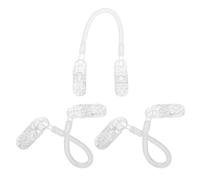 LALADEFIEE 3Pcs Hat Fastener Clips Windproof Elastic Spring Chain Outdoor Hat Strap Connectors Anti-Lost Attachment for Travel Golf Boating Fishing