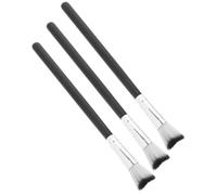 LALADEFIEE 3pcs Highlighter Brush Makeup Brushes for Nose Contour Eyeshadow Women Soft Bristles