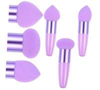 LALADEFIEE 3pcs Mushroom and Heart Shaped Makeup Pens Portable Beauty Sponges for Wet Dry Use Convenient Cosmetic Tools for Foundation and Concealer Application
