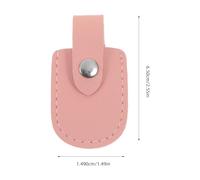 LALADEFIEE 3Pcs Nail Scissor Protective PU Sleeve Cuticle Nipper Cover Manicure Tool Handle Protector for Nail Salon Use - Deep Brown, Light Pink, Dark Blue