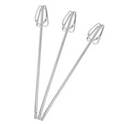 LALADEFIEE 3pcs Paddle Mixer Beaters Replacement Attachments for Electric Hand Mixer and Drill Stainless Steel Hand Whisk with Extended Reach Design for Mixing Batters and Dough Efficiently