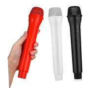 LALADEFIEE 3pcs Plastic Microphone Props for Kids Pretend Stage Microphone Speech Toys
