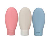 LALADEFIEE 3Pcs Portable Refillable Travel Bottle Leakproof Toiletry Containers for Shampoo Conditioner Lotion Compact Lightweight Cosmetic Bottles for Camping Business Trips and Outdoor
