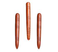 LALADEFIEE 3pcs Red Acupuncture Massaging Sticks Synthetic Material Round Shape Comfortable on The Skin Easy to Carry Body Massage Tool for Back and Neck Travel Use