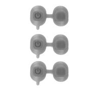 LALADEFIEE 3pcs Silicone Microphone Switch - Elastic Mic On Off Button Replacement for Podcast and Stage Performance Compatible with Shure