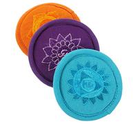 LALADEFIEE 3pcs Singing Bowl Cushion Pad for Meditation Prayer Sound Therapy Handmade Mat for Relaxation and Mindfulness Practices