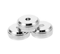 LALADEFIEE 3pcs Trumpet Valve Replacement Kit Copper Cornet Valve Piston Button Caps for Enhanced Construction for Musicians and Students Silver