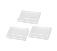 LALADEFIEE 3pcs Vinyl Storage Box Cassette Tapes Retro Cassette Tape Storage Audio Cases Case Organizer