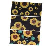 LALADEFIEE 3pcs Wide Brim Sports Headband Sunflower Headband Sweat Absorbent Elastic Polyester Spandex Fitness Hairband for Running Hiking