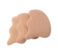 LALADEFIEE 3pcs Wooden Gua Sha Facial Tools Ergonomic Scraping Massage for Face Neck Back and Legs Natural Wood Material Easy to Clean for Home and Beauty Salon Relaxation