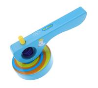 LALADEFIEE 3pcs Wooden Gyroscope with Handle and Pull String Montessori Educational Spin for Lightweight S Coordination and Fine Motor Skill Development Random Color