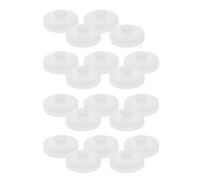 LALADEFIEE 40 Pcs Double Layer Plastic Belt Pulley Wheel White Speed Reduction Pulley for Wheel Motor, Easy Install, Wear Resistant, Enhanced Load Bearing