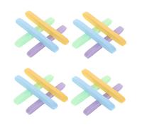 LALADEFIEE 48pcs Compressed Facial Sponges Face Cleansing Pads Gentle Exfoliating Cosmetic Spa Sponges Expandable Travel Essentials for Women in Pink Yellow Blue Purple