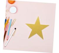 LALADEFIEE 48pcs Glitter Star Cutouts Double Sided Paper for Classroom Bulletin Boards DIY Craft Projects Party Decorations Handcut Star Shapes with Sparkling Finish