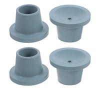 LALADEFIEE 4Pcs 28.5Mm Non-Slip Rubber Feet Covers for Shower Chair Bath Stool Replacement Leg Caps Anti-Skid Chair Foot Covers Grey Accessories for Bathroom Use