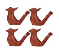 LALADEFIEE 4pcs Bird Water Whistle Purple Sand Waterfowl Call Boy Girl's Whistle Educational Toys Water Bird Animal Noise Maker Home Decor