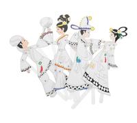 LALADEFIEE 4pcs Chinese Shadow Puppets Kit for DIY Hand-painted Character Craft Enhance Cultural Education Family Bonding Traditional Art Exploration Versatile Decoration for Holidays and