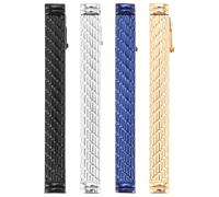 LALADEFIEE 4pcs Copper Tie Clips for Men Suitable for Many Kinds of Neckties Keep Tie in Place Classic and Stylish Design for Banquets and Routine Negotiations
