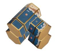 LALADEFIEE 4pcs Cosmetic Sample Jars Smoking Container Metal Case Metal Storage Can Refillable Containers Airtight Empty Tobacco Boxes Mini Sealing Jar Tobacco Storage Blue