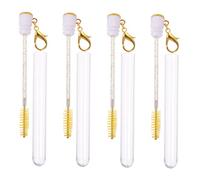 LALADEFIEE 4Pcs Creative Eyelash Brush Portable Makeup Tools for Eye Makeup Durable with Details Lightweight and Easy to Carry for Beauty Enthusiasts