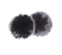 LALADEFIEE 4pcs Furry Lavalier Microphone Windscreens Soft Noise Absorbing Wind Muff Covers Mini Mic Windshield for Clear Outdoor Audio Recording