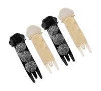 LALADEFIEE 4pcs Hair Topper for Women Acrylic Claw Clip Hair Accessories Women Nonslip Jaw Clip