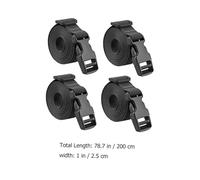 LALADEFIEE 4pcs Heavy Duty Cargo Straps Nylon Tie Down Straps with Quick Release Buckle for Luggage Roof Rack and Outdoor Securing Multi-purpose Bungee Cords