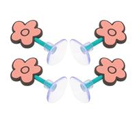 LALADEFIEE 4pcs Helmet Flower and Cat Ears Decor for Bicycle, Ski and Electric Scooter Helmets, Lightweight Rubber Accessories, Easy to Install and Remove for Special Events and Daily Rides