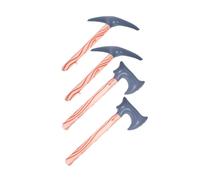 LALADEFIEE 4pcs Inflatable Lumberjack Axe and Hammer Safe Costume Accessories for Halloween Party Cosplay Team Building and Themed Events