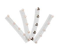 LALADEFIEE 4Pcs Invisible Hair Styling Combs Stretchable Seamless Hair Fixer Pins for Flyaways Durable Hair Accessories for Women and Effortless Styling