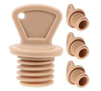 LALADEFIEE 4pcs Large Rubber Hot Water Bottle Stoppers Replacement Caps Leakproof Seal Plugs for Warm Water Bags Bottle Mouth Replacement Parts for Cold and Hot Therapy