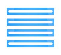 LALADEFIEE 4pcs Mahjong Line Finder - Acrylic Reading Guide Bookmark for Dyslexia - Mahjong Card Line Finder Tool - Colored Highlight Strip Overlay 6x1 Inch Blue