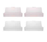 LALADEFIEE 4pcs Manicure Tool Boxes Nail Art Storage Cases Pvc Material Well-organized Storage Convenient to Store and Take for Dressing Table and Professional Use