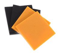 LALADEFIEE 4Pcs Non-Slip Heel Tips for Women’S High Heel Shoes Sturdy Black and Rubber Replacements 6Cm X 6Cm X 0.5Cm Square Grip Pads for Repair and Anti-Wear Protection