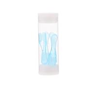 LALADEFIEE 4Pcs PC Ear Spoon Replacement Kit for Earwax Removal with Blue Storage Box, Visible Earwax Remover Accessories Suitable for Family Health Care