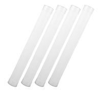 LALADEFIEE 4pcs Plastic Shipping Tubes with Caps, 31cm Pp round Storage Containers for Mailing, Poster, and Small Parts Transport in Home Organization