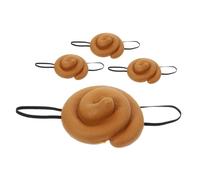 LALADEFIEE 4pcs Poop Hat Prank Prop Funny Simulation Cartoon Masquerade Caps for Halloween Party Cosplay Headgear Adults Party Essential